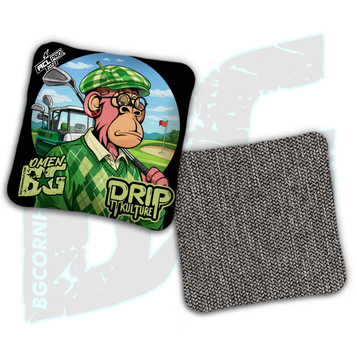 2027 Multiple Bag Models - DK x BG "Birdie" - ACL Pro Stamped Cornhole Bags - Set of 4 Bags
