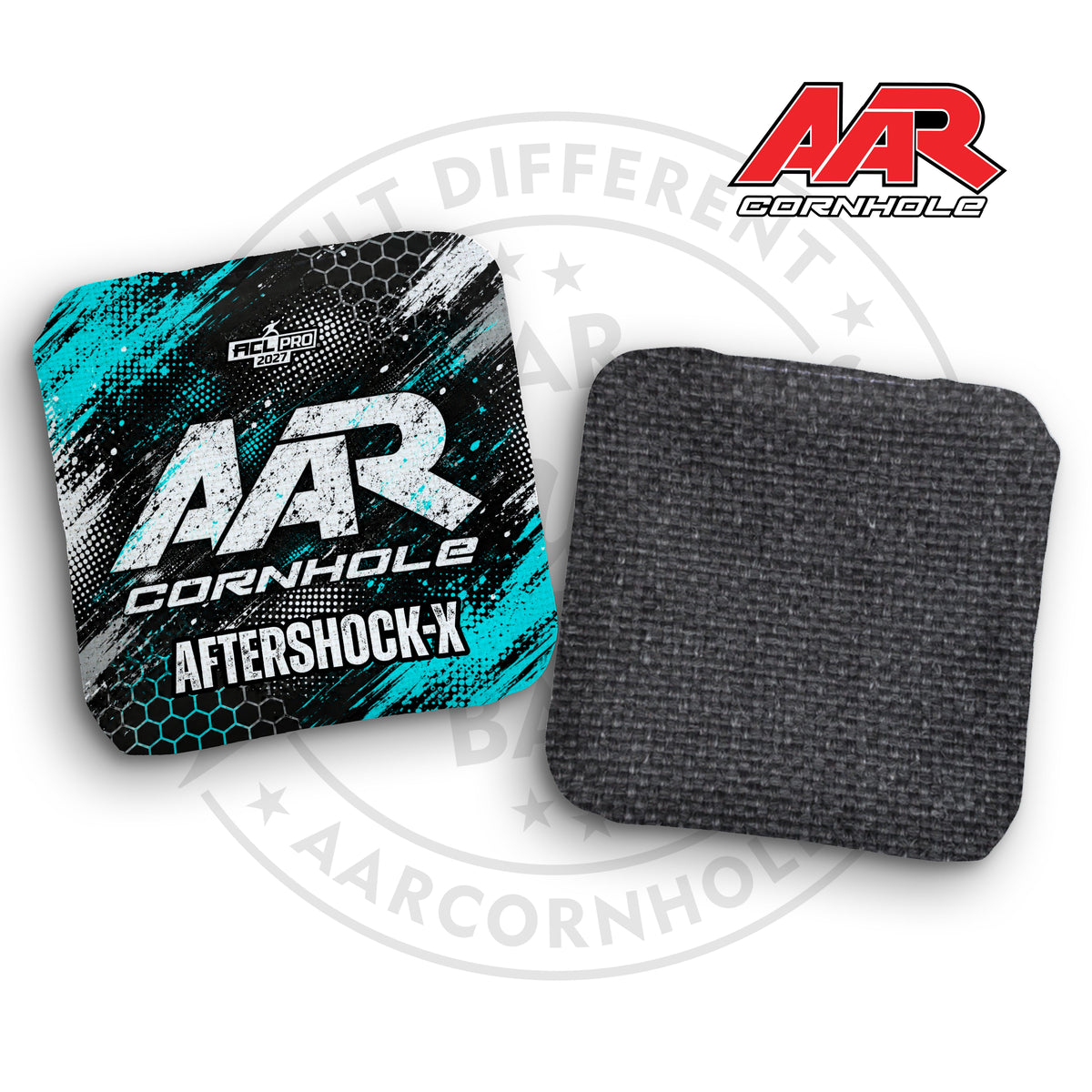 2027 AAR Aftershock-X Cornhole Bags - Halftone Grunge Edition - ACL Pro Stamped - SET OF 4