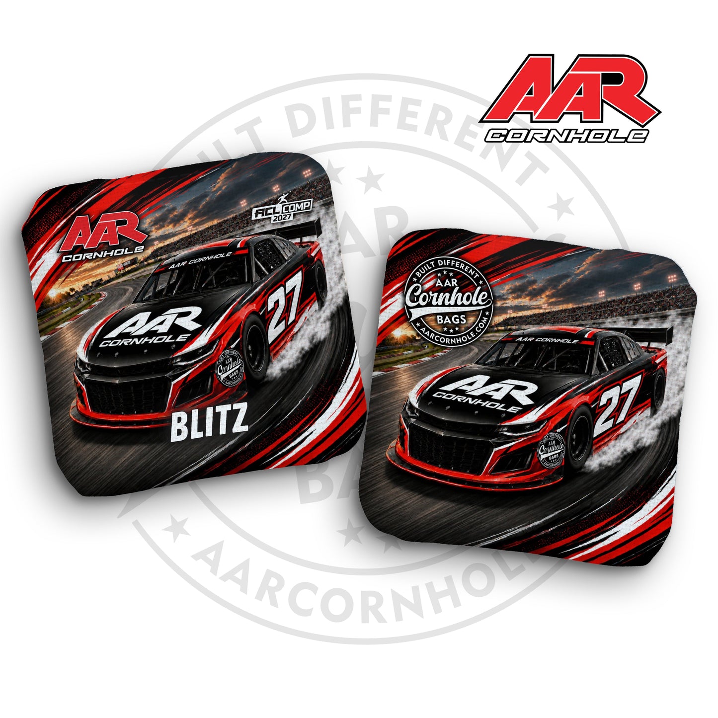 2027 AAR Blitz Cornhole Bags - Racecar Edition - ACL Comp Stamped - SET OF 4