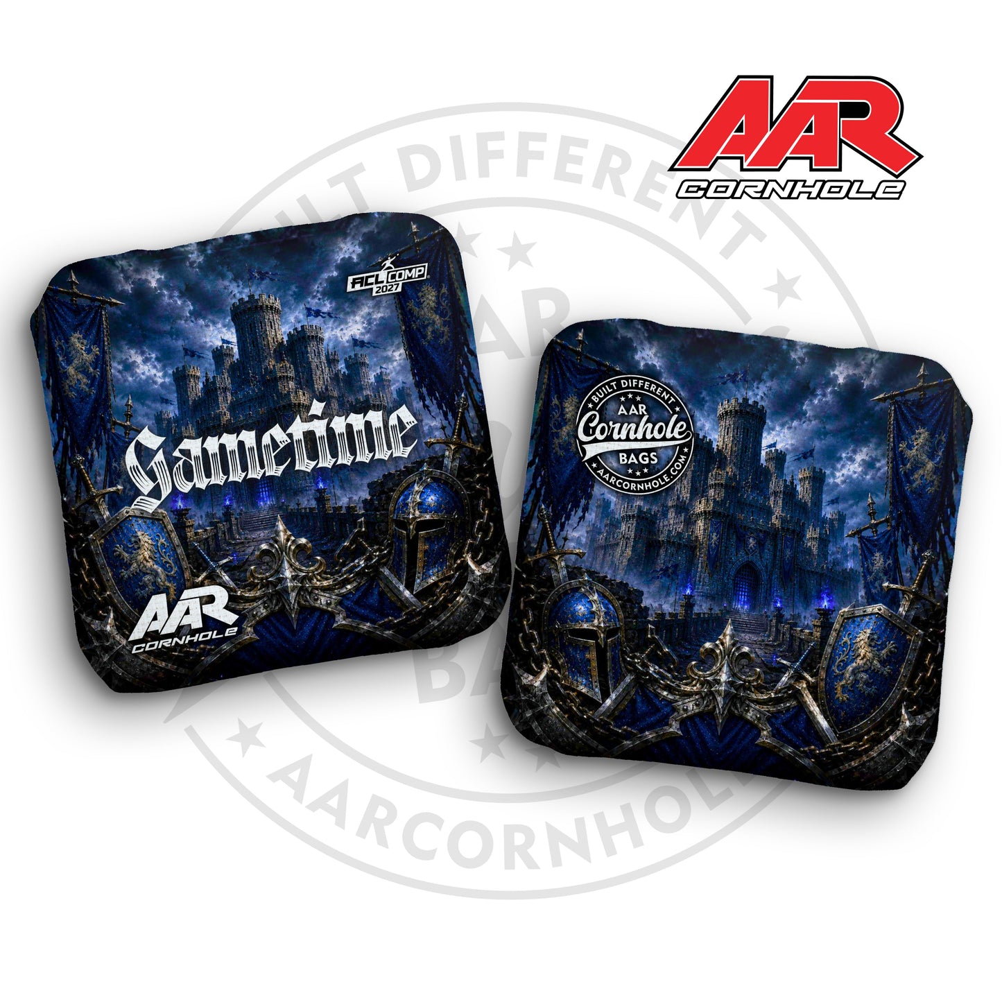2027 AAR Gametime Cornhole Bags - Medieval Edition - ACL Comp Stamped - SET OF 4