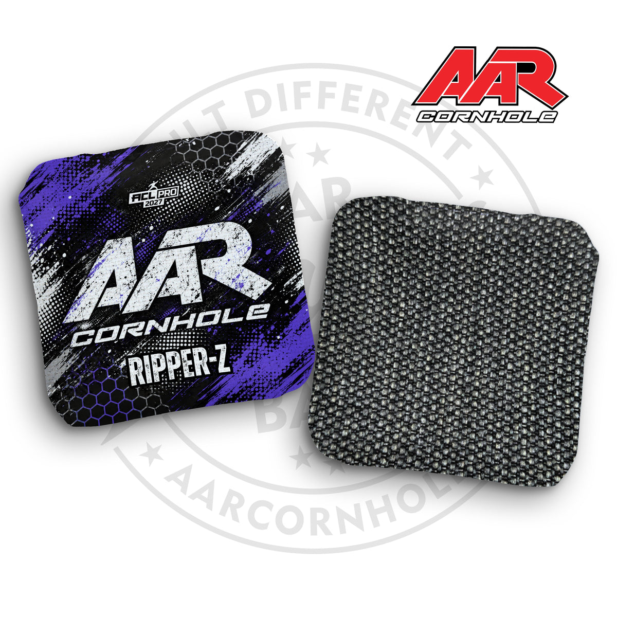 2027 AAR Ripper-Z Cornhole Bags - Halftone Grunge Edition - ACL Pro Stamped - SET OF 4