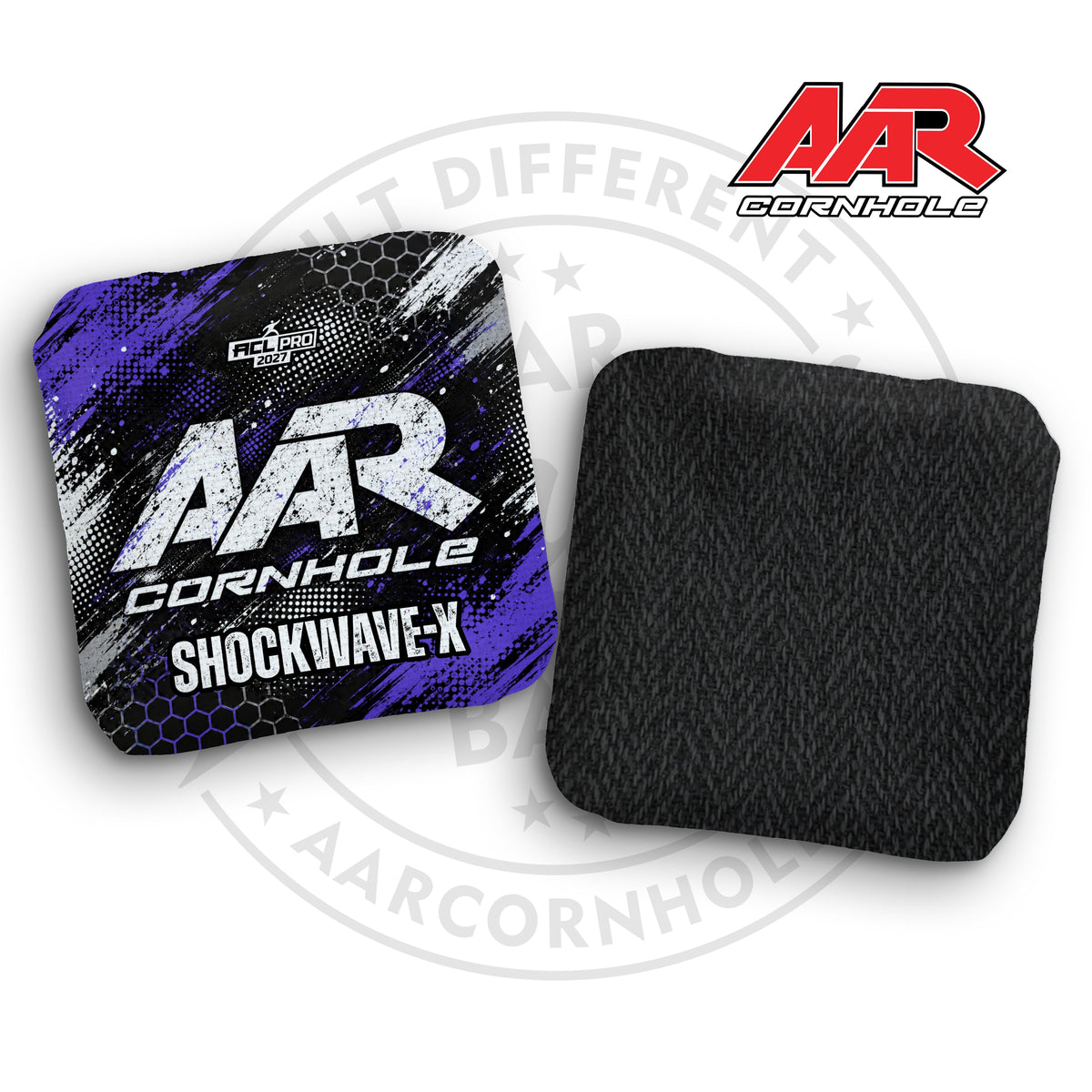 2027 AAR Shockwave-X Cornhole Bags - Halftone Grunge Edition - ACL Pro Stamped - SET OF 4