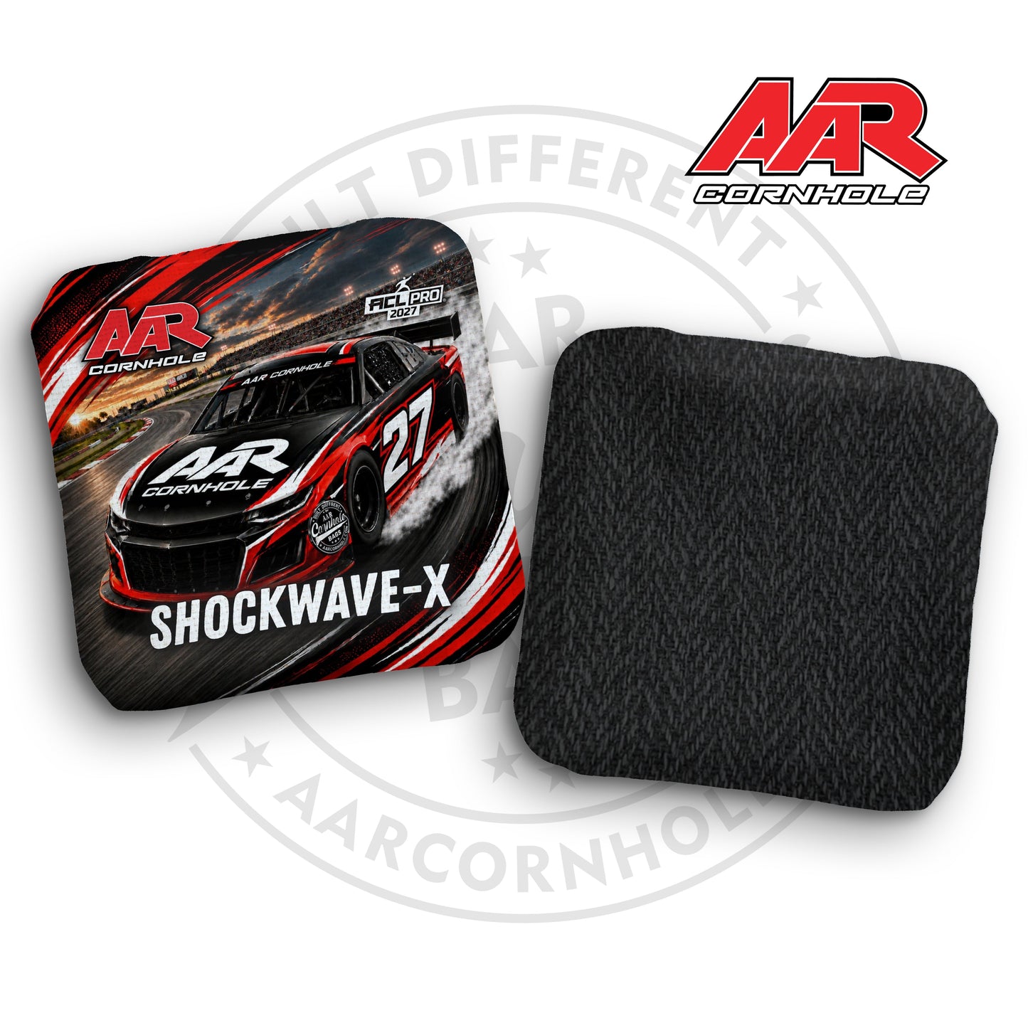 2027 AAR Shockwave-X Cornhole Bags - Racecar Edition - ACL Pro Stamped - SET OF 4