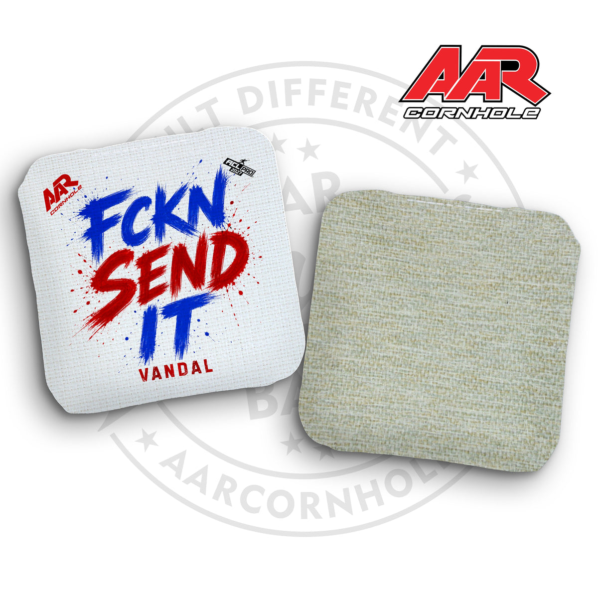 2027 AAR Vandal Cornhole Bags - FCKN SEND IT Edition - ACL Pro Stamped - SET OF 4