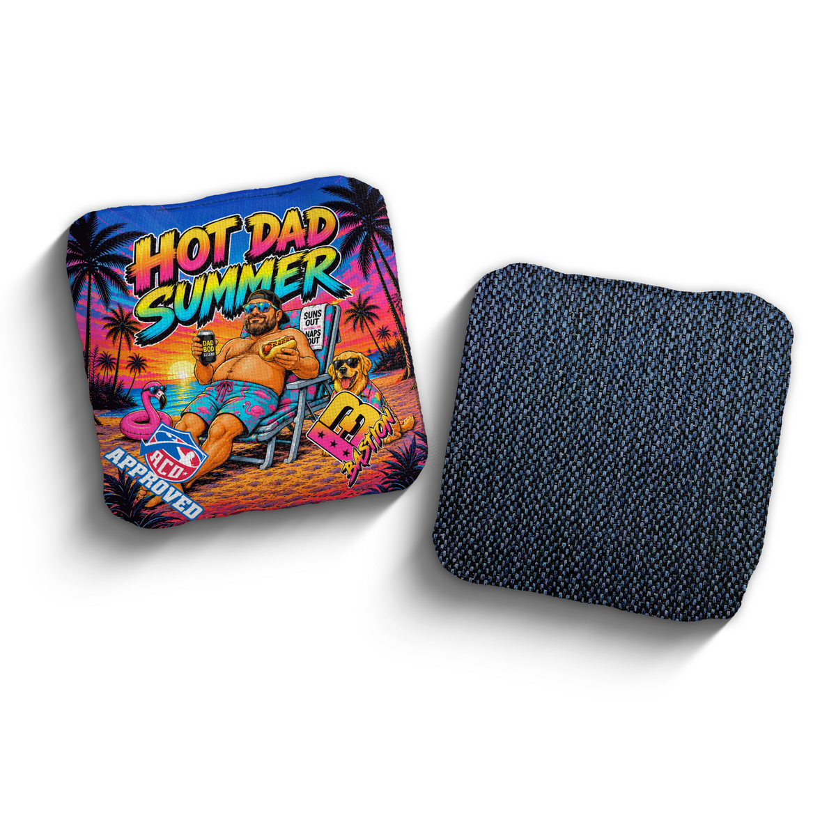 2027 Brotherhood Cornhole Bastion Hot Dad Summer Edition ACO Stamped Cornhole Bags