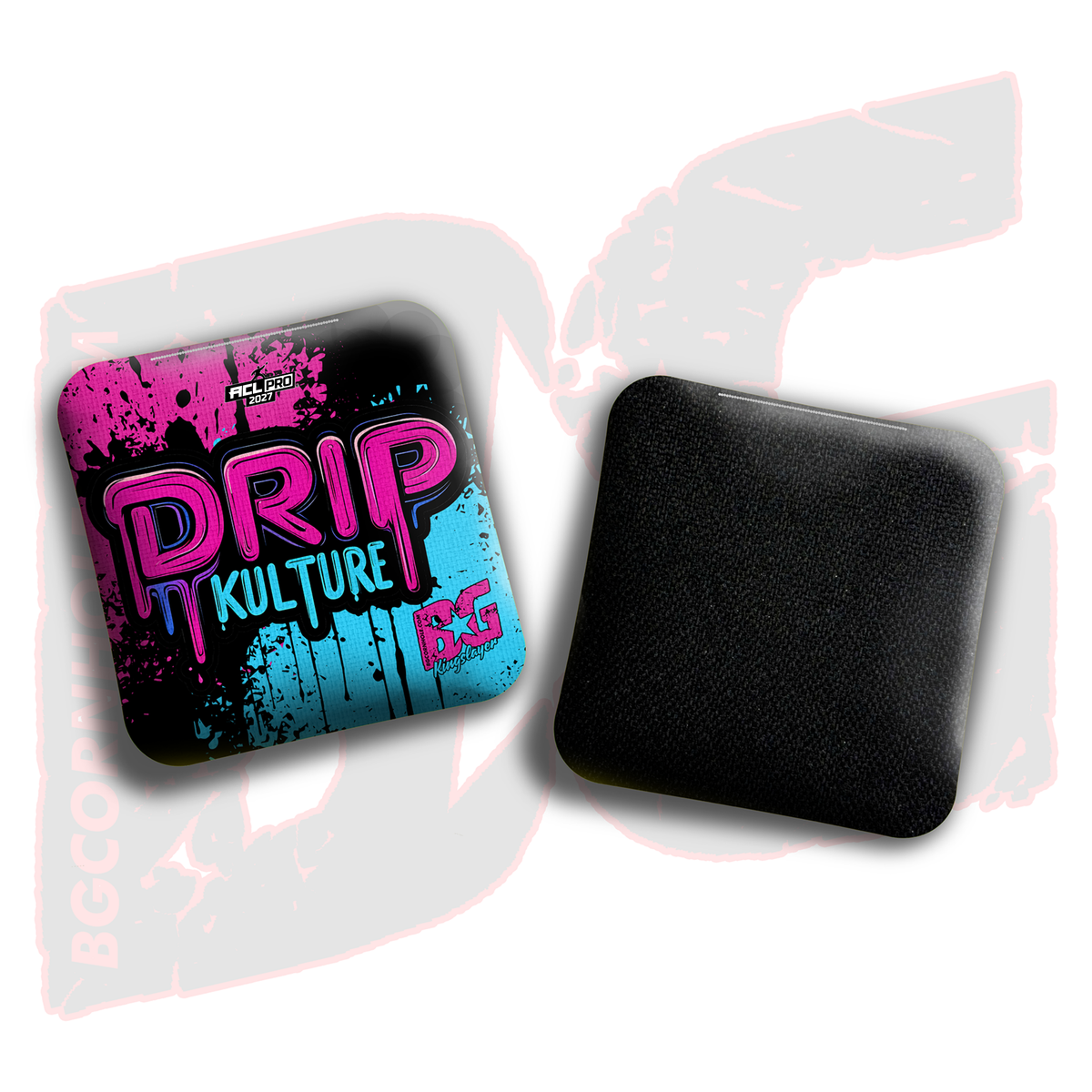 2027 Multiple Bag Models - DK x BG "Splatter" - ACL Pro Stamped Cornhole Bags - Set of 4 Bags