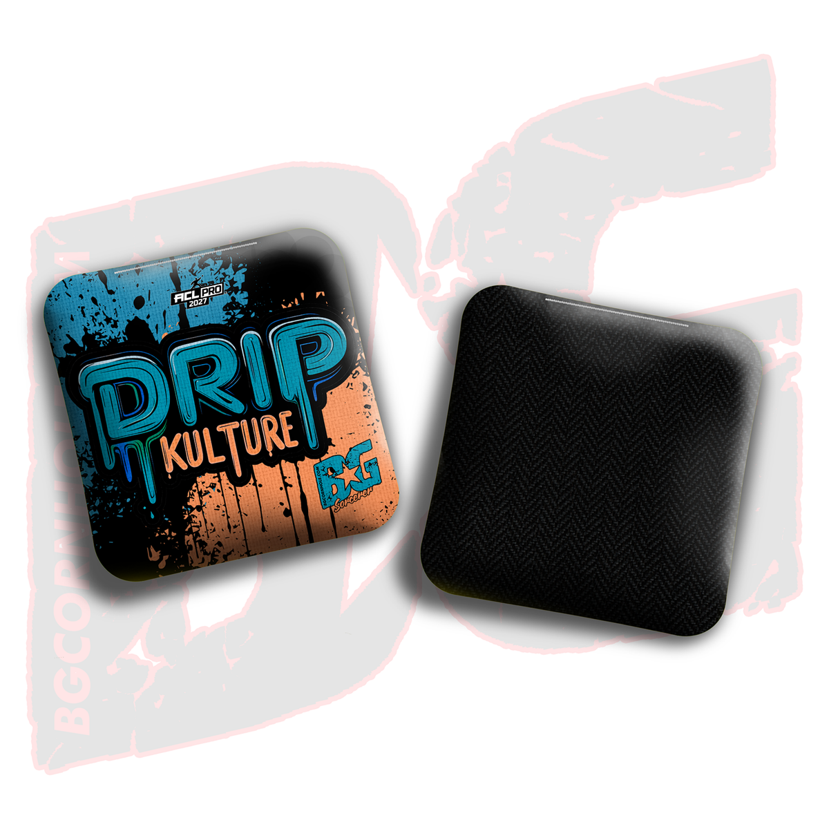 2027 Multiple Bag Models - DK x BG "Splatter" - ACL Pro Stamped Cornhole Bags - Set of 4 Bags
