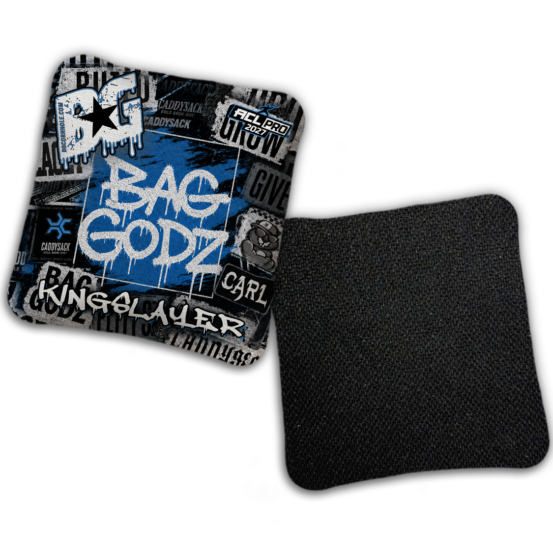 2027 Multiple Bag Models "CaddySack Street Art” Collab - ACL Pro Stamped Cornhole Bags - SET OF 4 BAGS