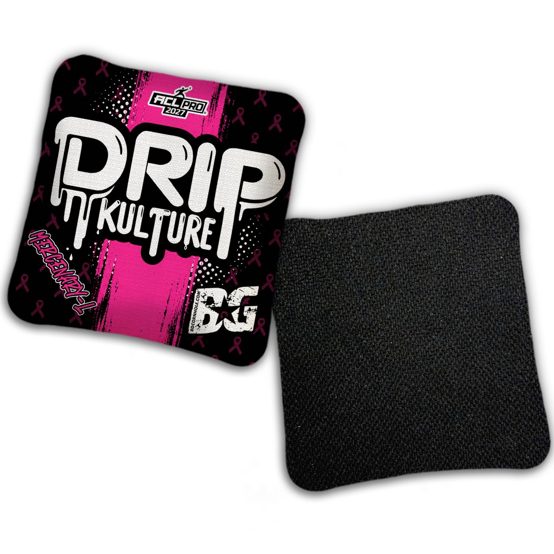 2027 Multiple Bag Models - DK x BG "BCA STRIPE" - ACL Pro Stamped Cornhole Bags - Set of 4 Bags