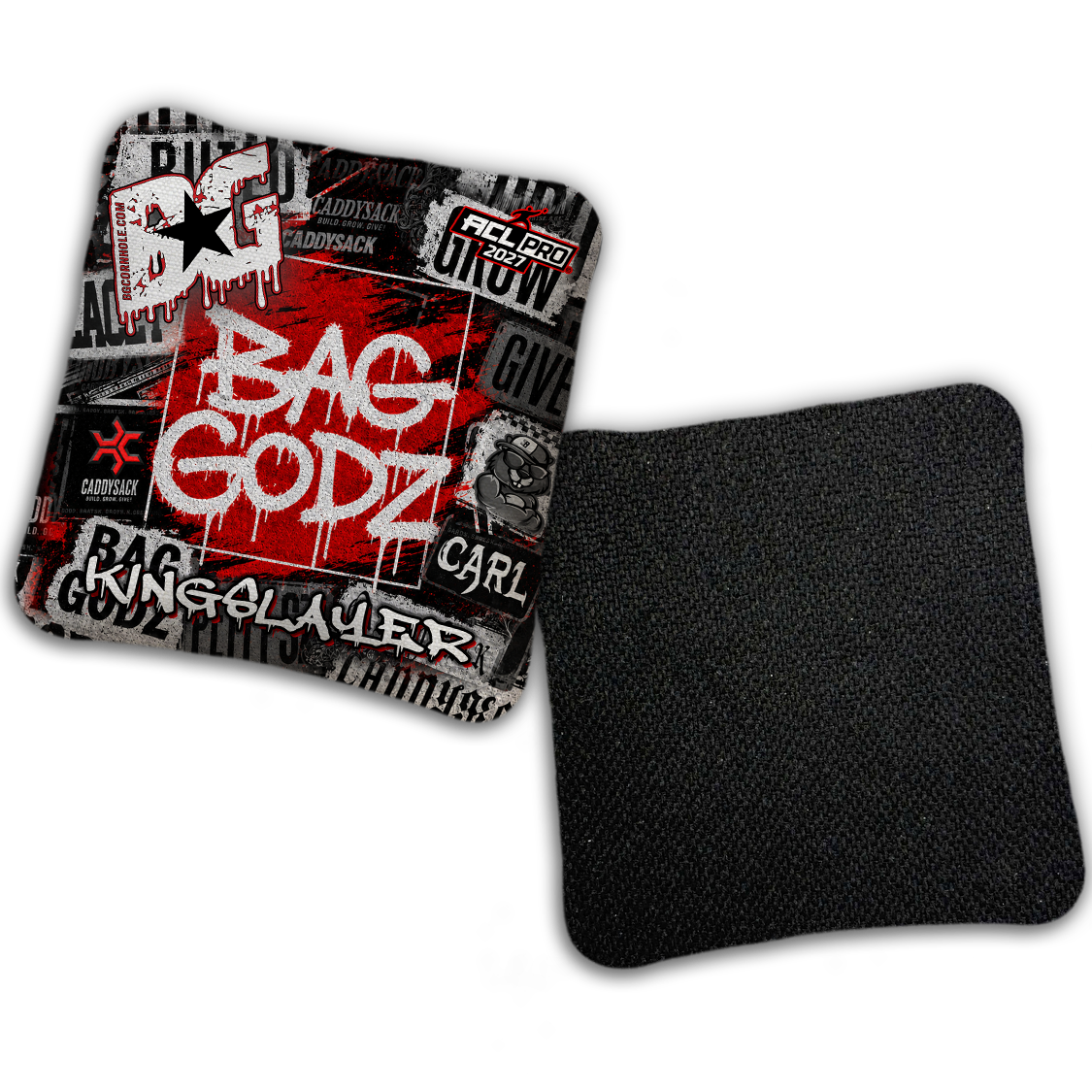 2027 Multiple Bag Models "CaddySack Street Art” Collab - ACL Pro Stamped Cornhole Bags - SET OF 4 BAGS