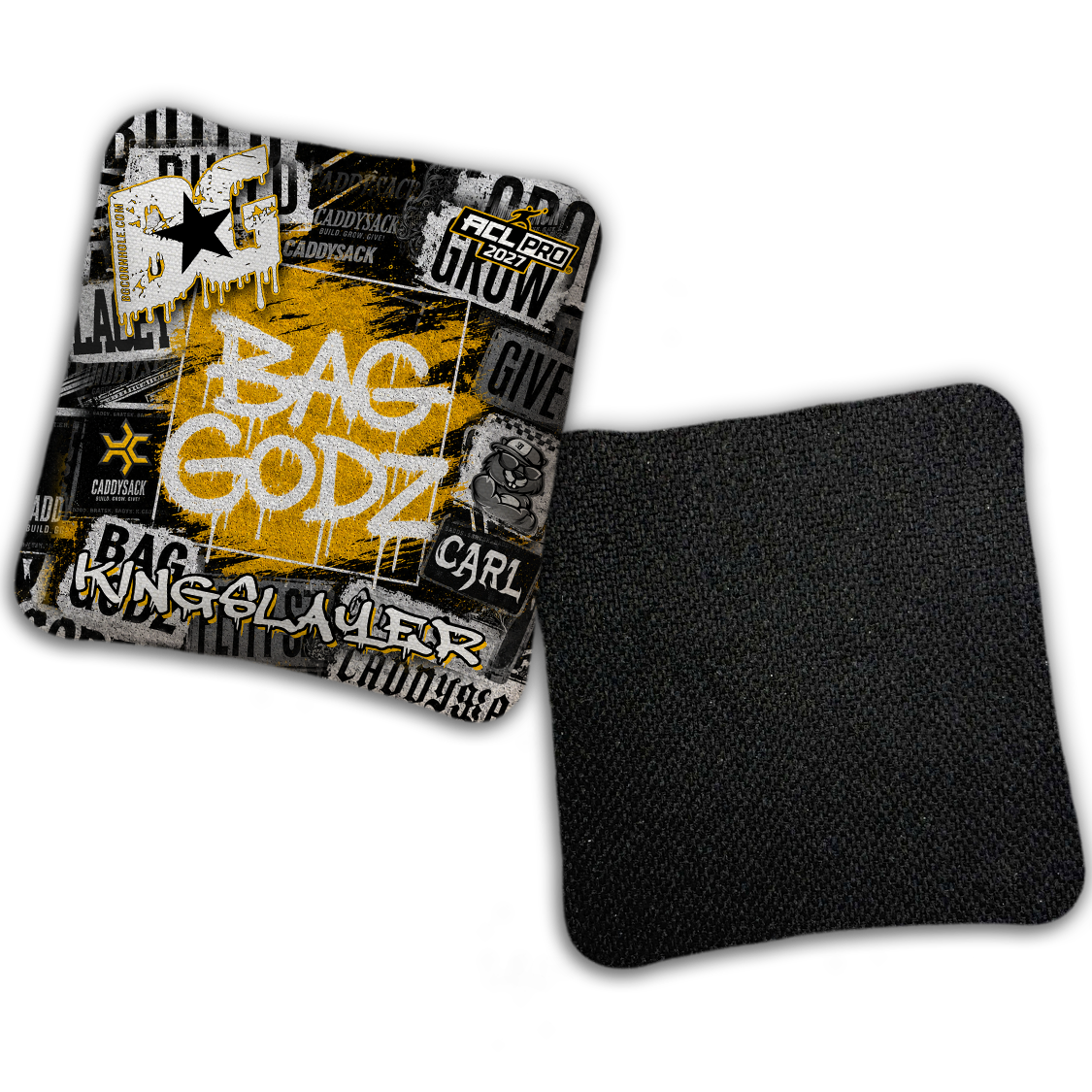 2027 Multiple Bag Models "CaddySack Street Art” Collab - ACL Pro Stamped Cornhole Bags - SET OF 4 BAGS