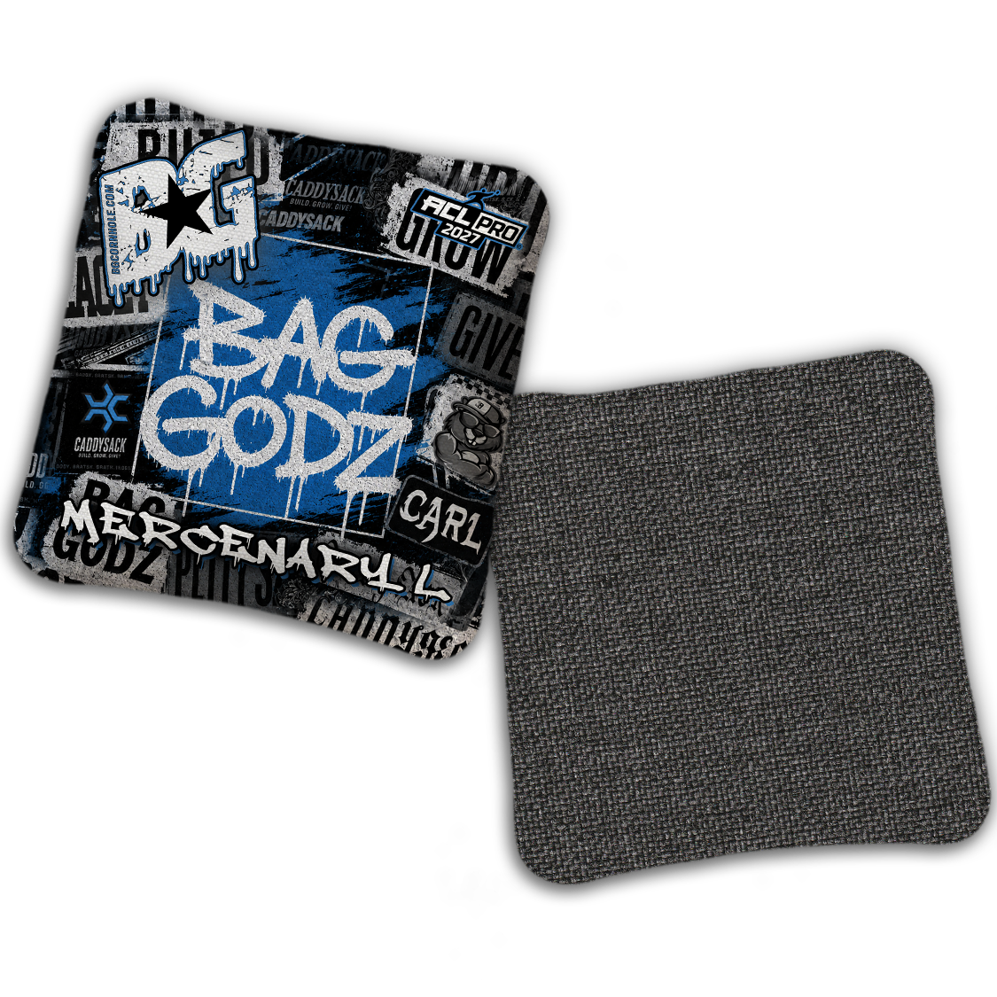 2027 Multiple Bag Models "CaddySack Street Art” Collab - ACL Pro Stamped Cornhole Bags - SET OF 4 BAGS