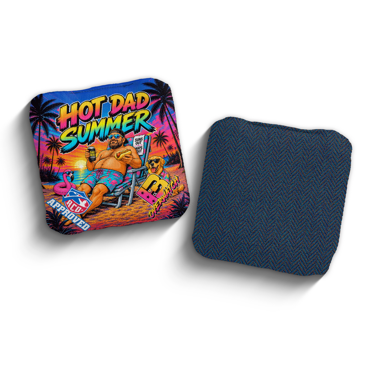 2027 Brotherhood Cornhole Overwatch Hot Dad Summer Edition ACO Stamped Cornhole Bags