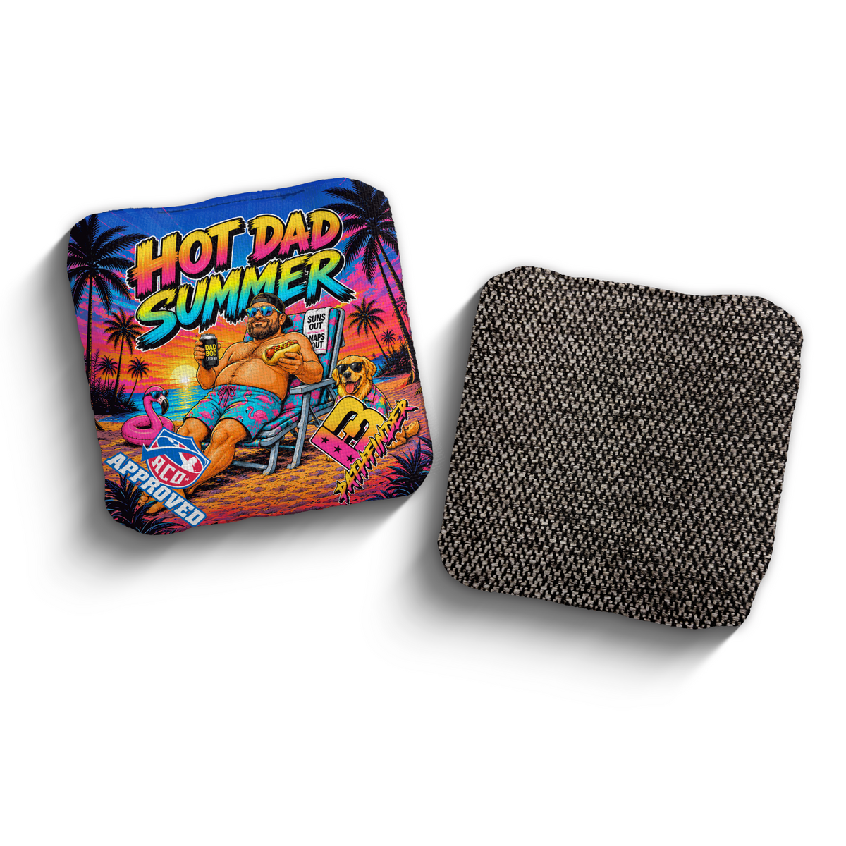 2027 Brotherhood Cornhole Pathfinder Hot Dad Summer Edition ACO Stamped Cornhole Bags