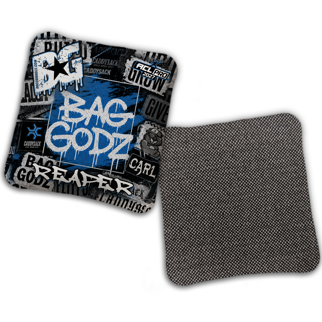 2027 Multiple Bag Models "CaddySack Street Art” Collab - ACL Pro Stamped Cornhole Bags - SET OF 4 BAGS