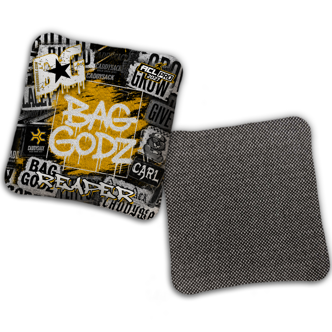 2027 Multiple Bag Models "CaddySack Street Art” Collab - ACL Pro Stamped Cornhole Bags - SET OF 4 BAGS