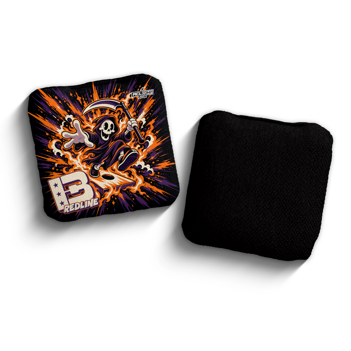 2027 Brotherhood Cornhole Redline Reaper Parade Edition ACL Comp Stamped Cornhole Bags