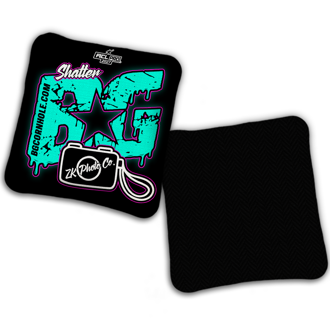 2027 Multiple Bag Models "ZK Photo Co” Collab - ACL Pro Stamped Cornhole Bags - SET OF 4 BAGS