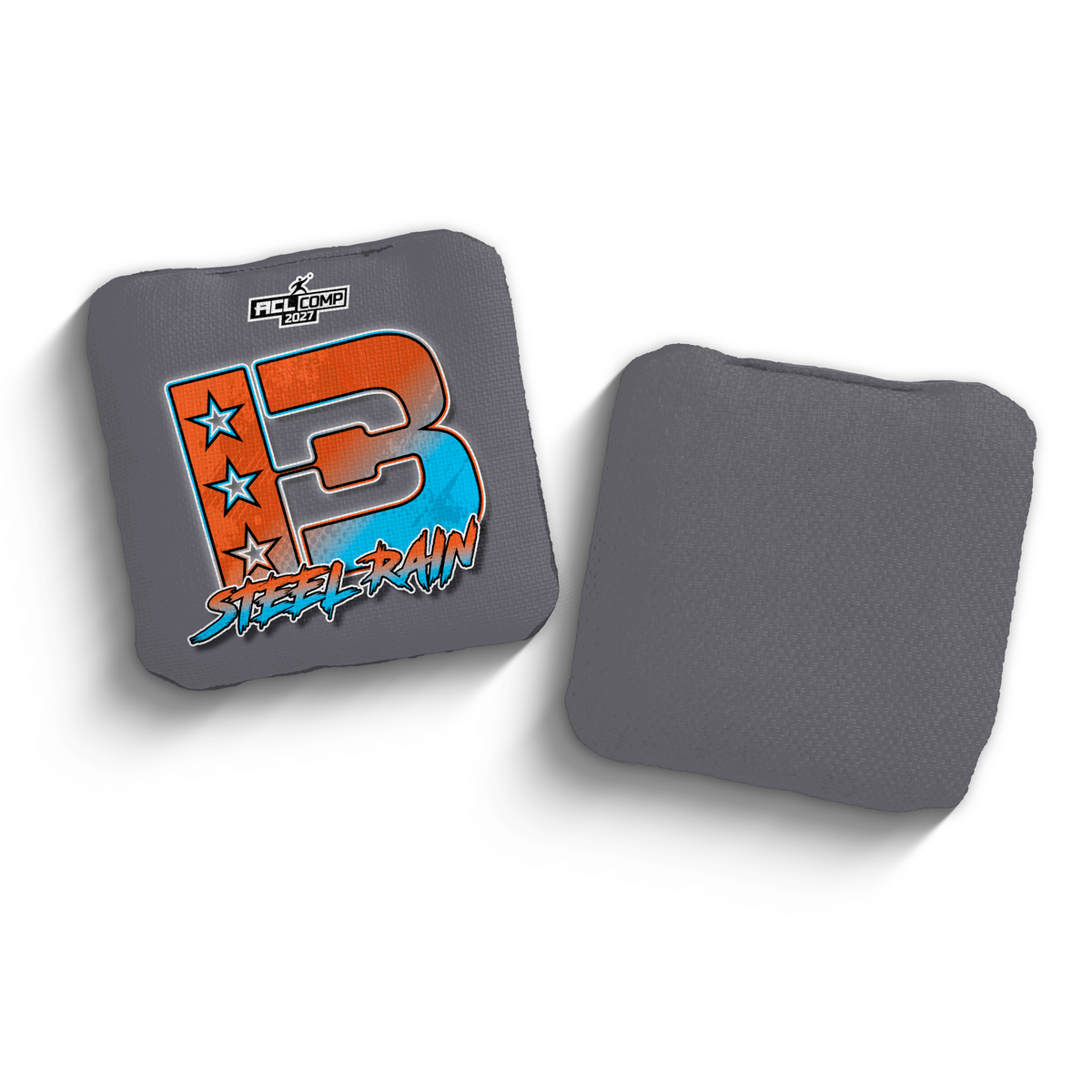 2027 Brotherhood Cornhole Steel Rain Broadcast Edition ACL Comp Stamped Cornhole Bags