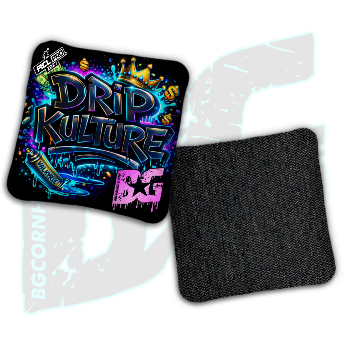 2027 Multiple Bag Models - DK x BG "Graffiti King" - ACL Pro Stamped Cornhole Bags - Set of 4 Bags