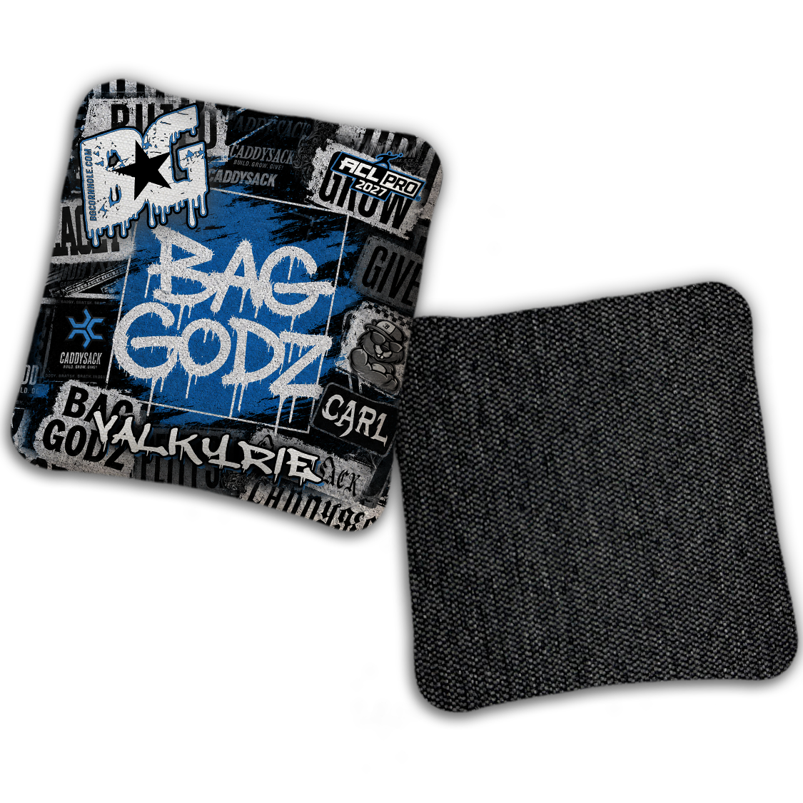2027 Multiple Bag Models "CaddySack Street Art” Collab - ACL Pro Stamped Cornhole Bags - SET OF 4 BAGS