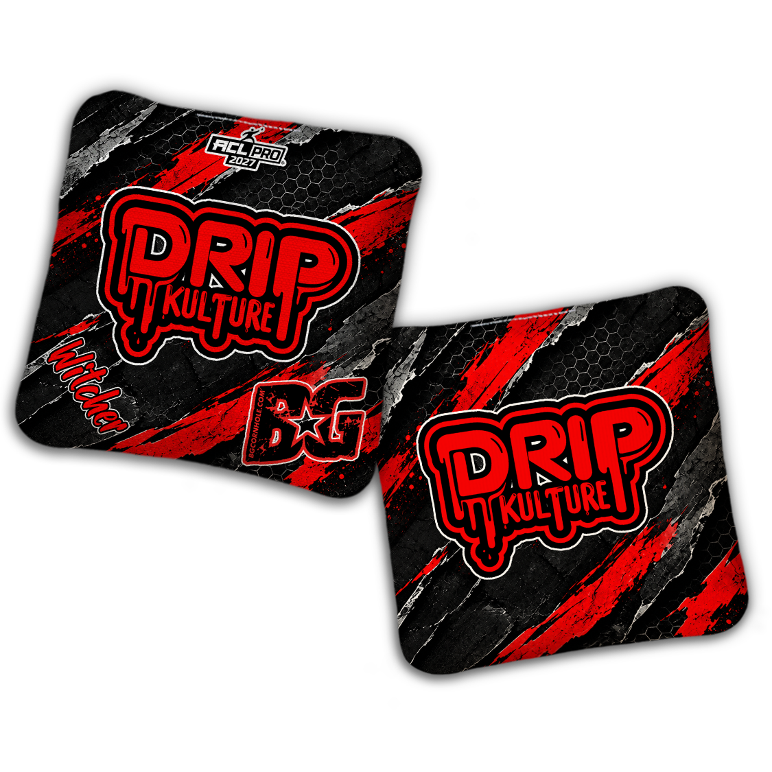 2027 Multiple Bag Models - DK x BG "OVERRIDE" - ACL Pro Stamped Cornhole Bags - Set of 4 Bags