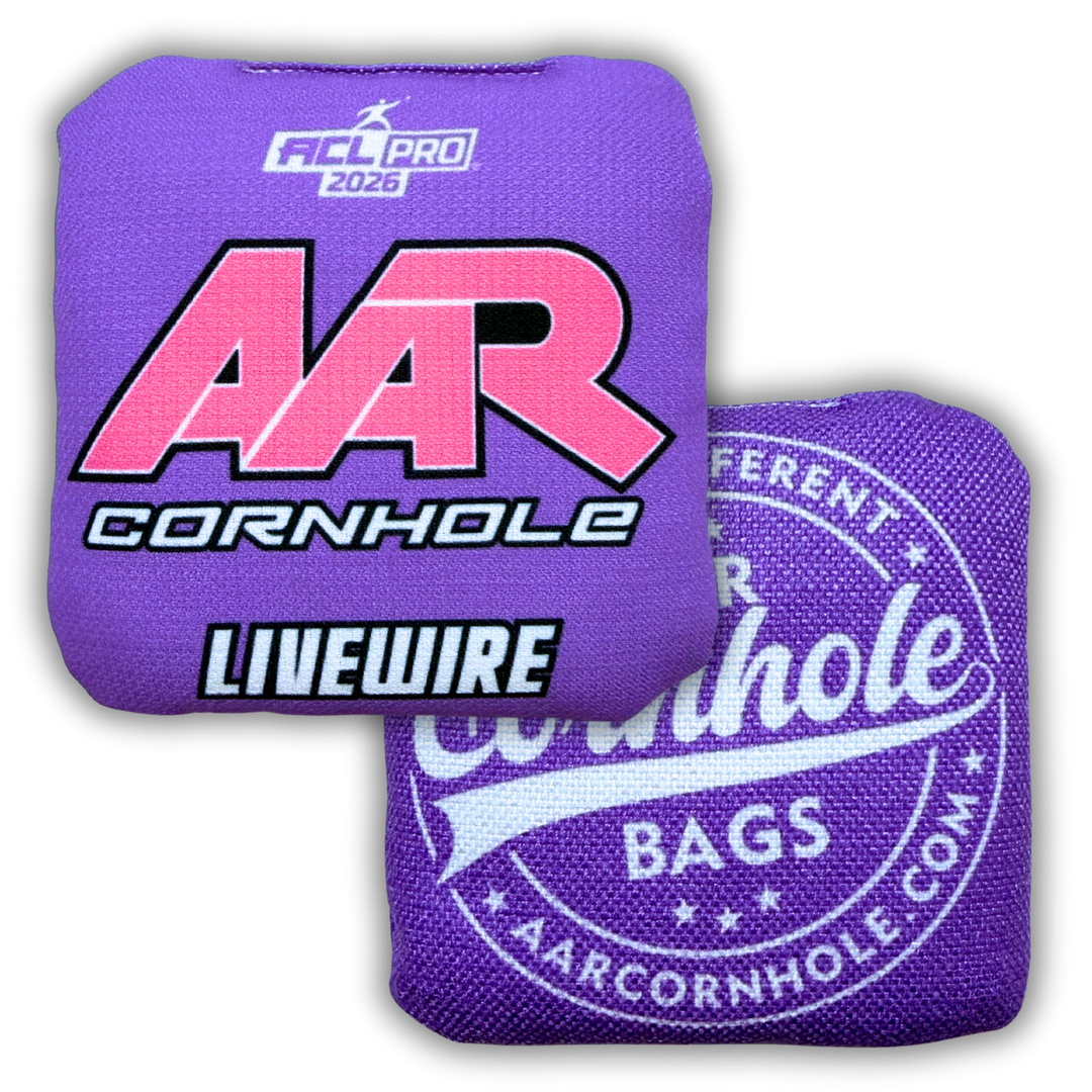 2026 AAR Livewire Cornhole Bags - Solid Edition - ACL Pro Stamped - SET OF 4