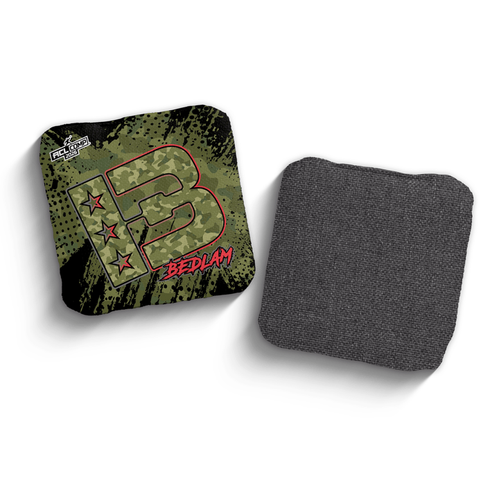 2026 Brotherhood Cornhole Bedlam Camo Edition ACL Comp Stamped Cornhole Bags