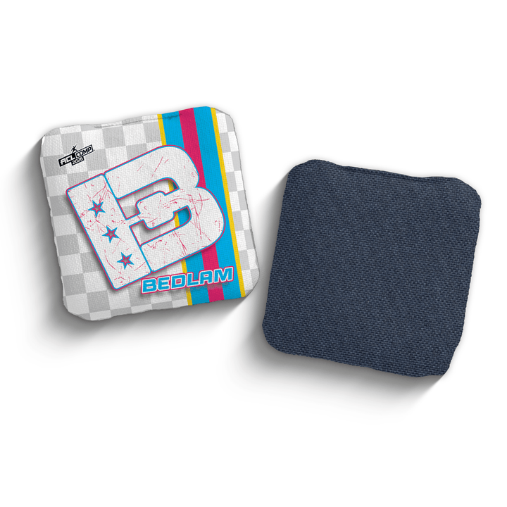 2026 Brotherhood Cornhole Bedlam Checkered Edition ACL Comp Stamped Cornhole Bags