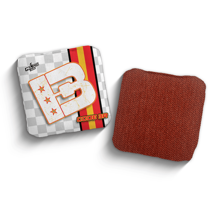 2026 Brotherhood Cornhole Code 3 Checkered Edition ACL Pro Stamped Cornhole Bags