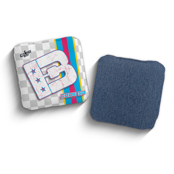 2026 Brotherhood Cornhole Code 3 Checkered Edition ACL Pro Stamped Cornhole Bags