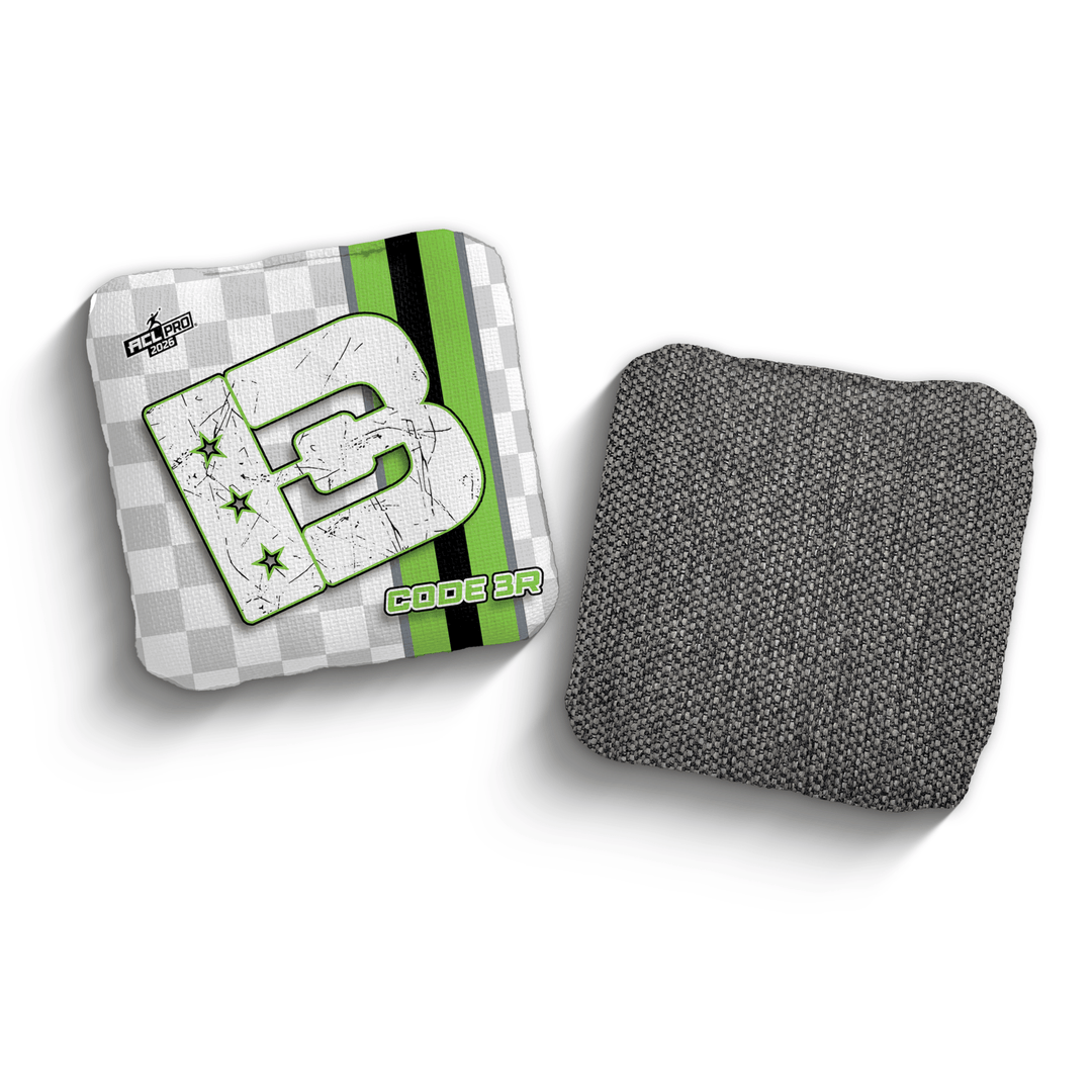 2026 Brotherhood Cornhole Code 3 Checkered Edition ACL Pro Stamped Cornhole Bags
