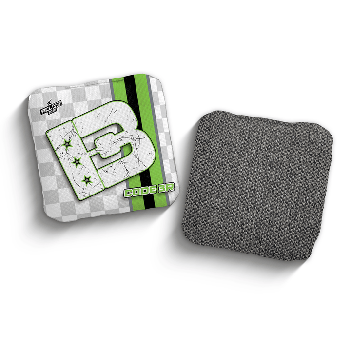 2026 Brotherhood Cornhole Code 3 Checkered Edition ACL Pro Stamped Cornhole Bags