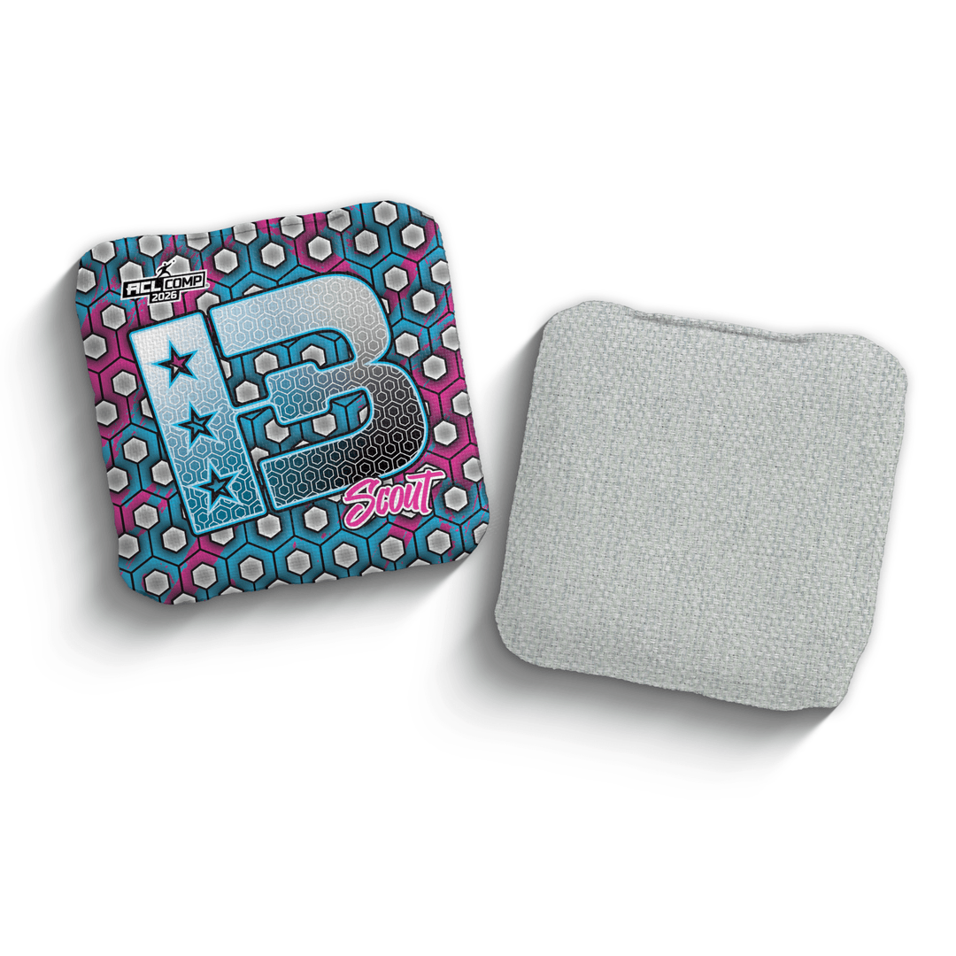 2026 Brotherhood Cornhole Scout Hex Edition ACL Comp Stamped Cornhole Bags