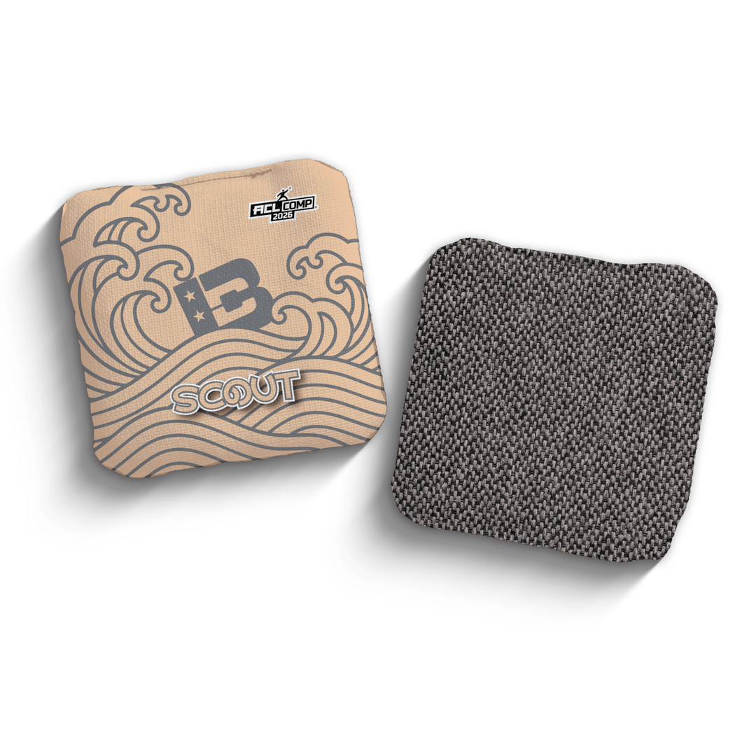 2026 Brotherhood Cornhole Scout Japanese Wave Edition ACL Comp Stamped Cornhole Bags