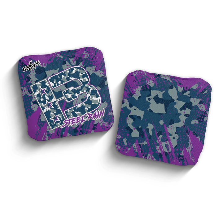 2026 Brotherhood Cornhole Steel Rain Camo Edition ACL Pro Stamped Cornhole Bags