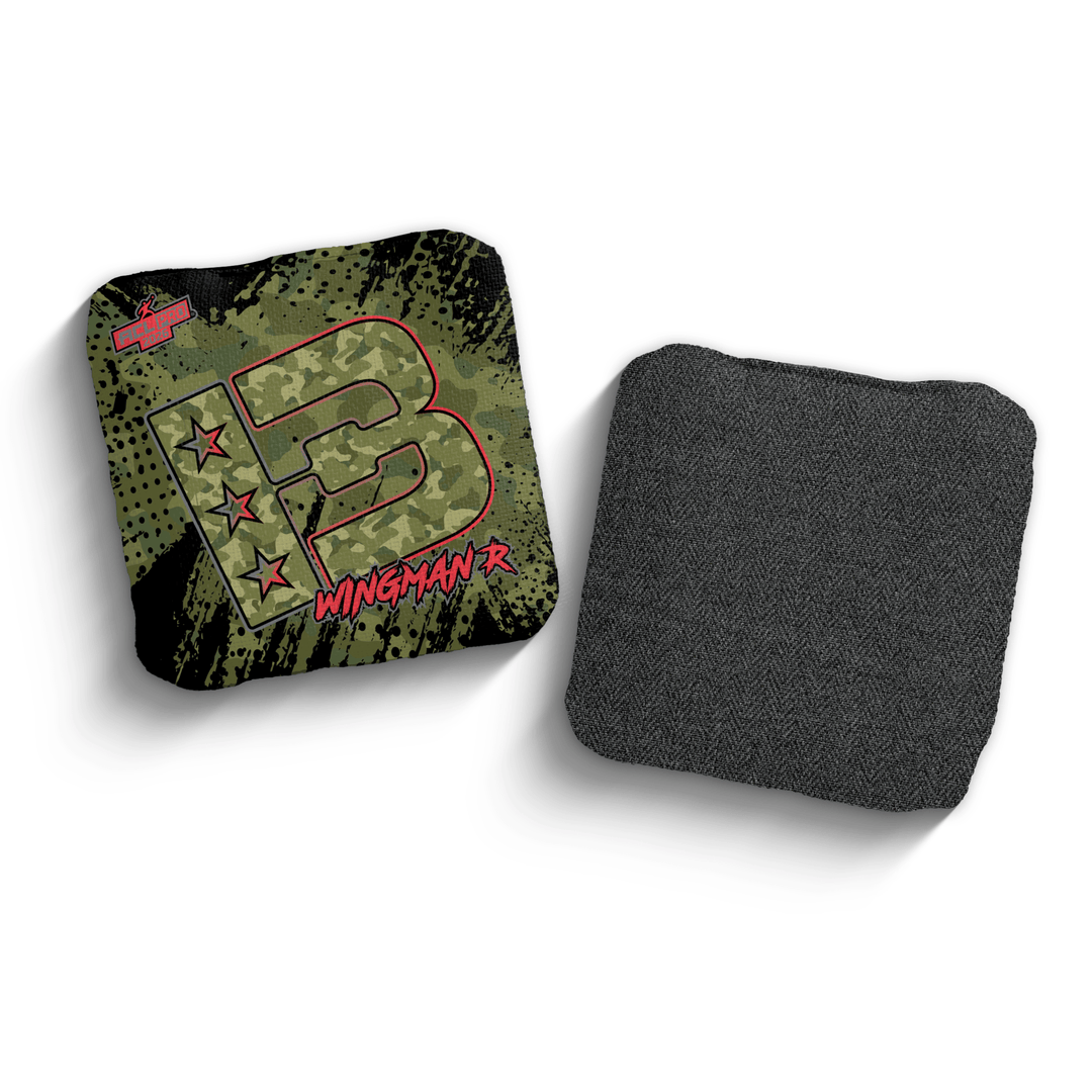 2026 Brotherhood Cornhole Wingman Camo Edition ACL Pro Stamped Cornhole Bags