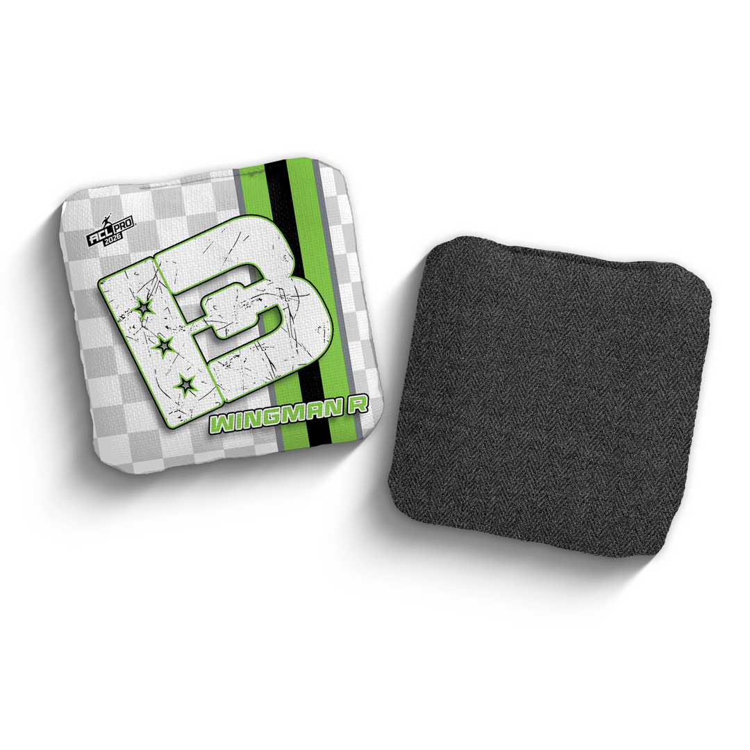 2026 Brotherhood Cornhole Wingman Checkered Edition ACL Pro Stamped Cornhole Bags