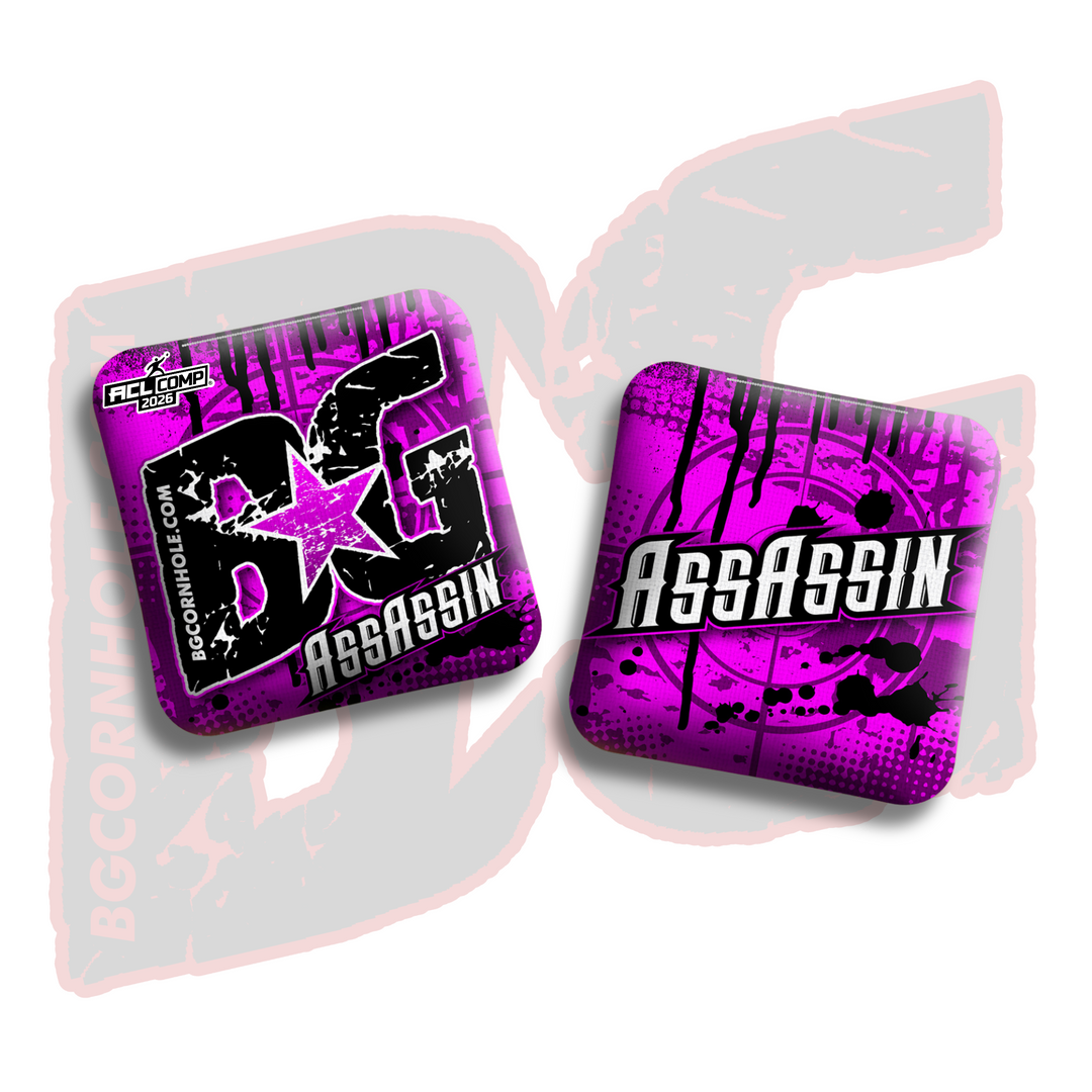 2026 BG Comp Assassin - "Blast" - ACL Comp Stamped Cornhole Bags - SET OF 4 BAGS