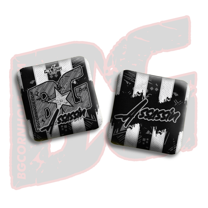 2026 BG Comp Assassin - "Rally Strike" - ACL Comp Stamped Cornhole Bags - SET OF 4 BAGS