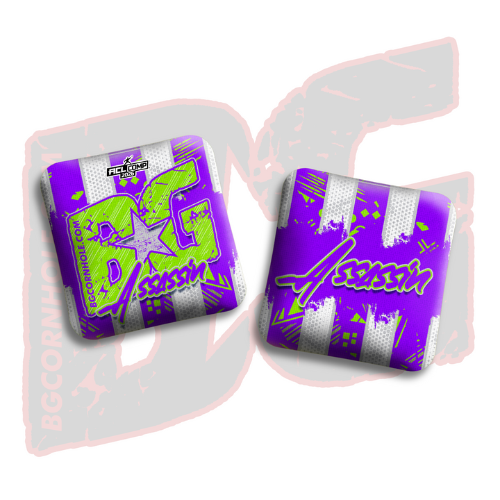 2026 BG Comp Assassin - "Rally Strike" - ACL Comp Stamped Cornhole Bags - SET OF 4 BAGS