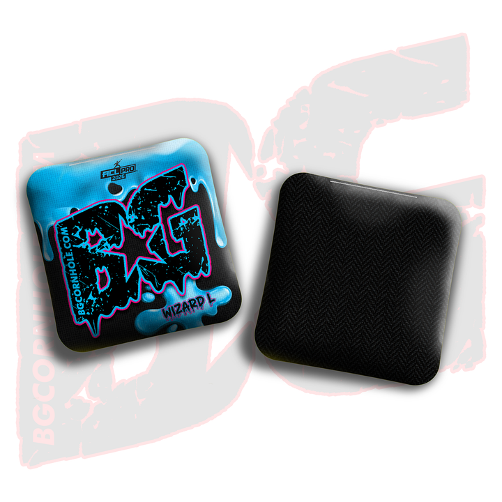 2026 BG Wizard L "Drip" - ACL Pro Stamped Cornhole Bags - SET OF 4 BAGS