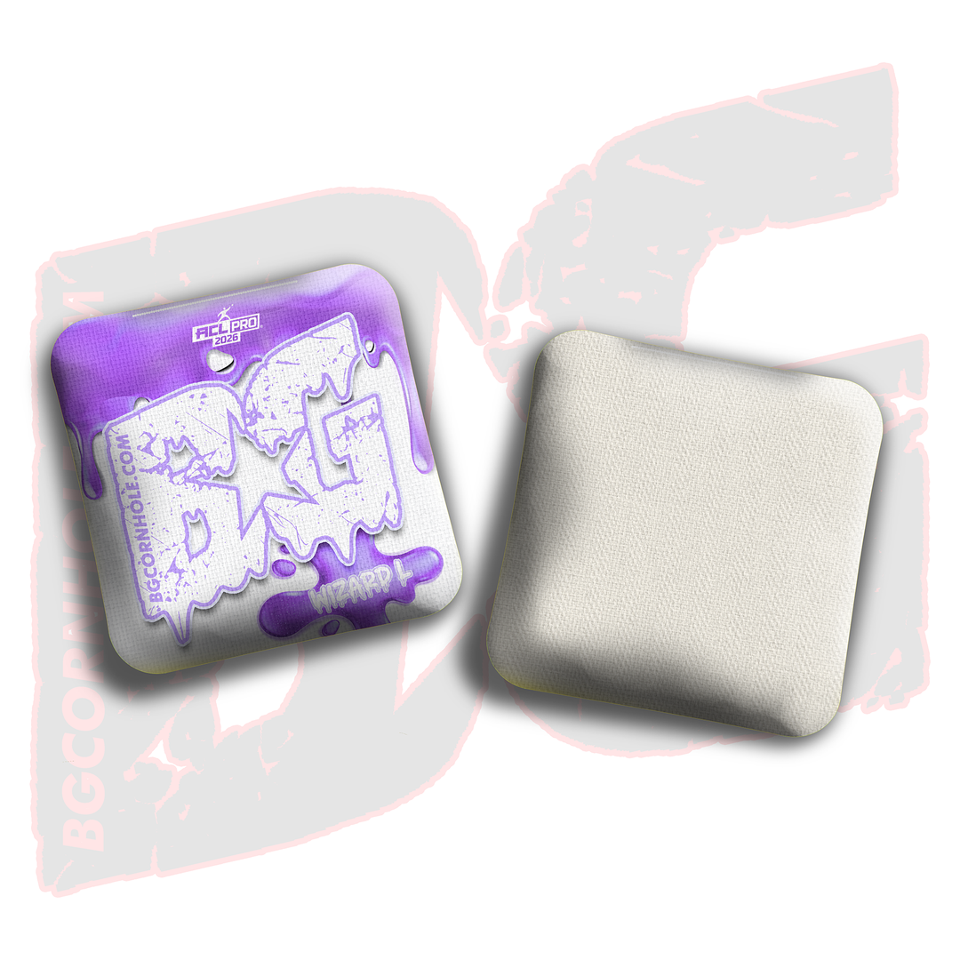 2026 BG Wizard L "Drip" - ACL Pro Stamped Cornhole Bags - SET OF 4 BAGS