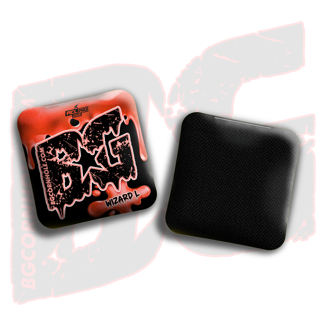 2026 BG Wizard L "Drip" - ACL Pro Stamped Cornhole Bags - SET OF 4 BAGS