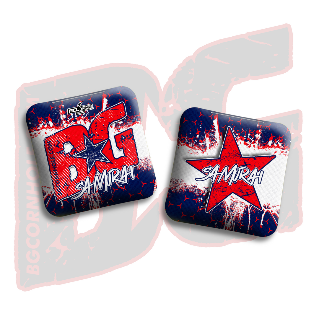 2026 BG Comp Samurai- "Hex Godz" - ACL Comp Stamped Cornhole Bags - SET OF 4 BAGS