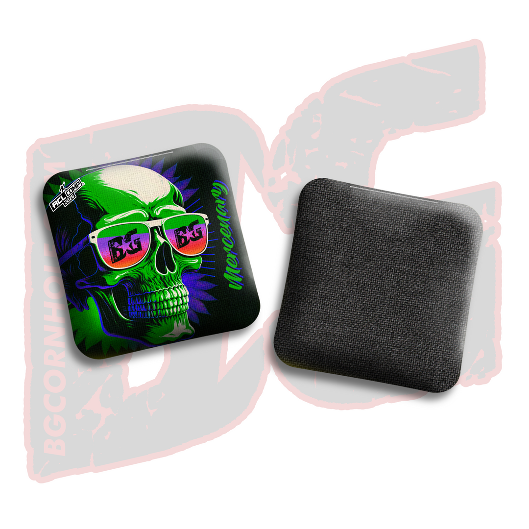 2026 BG Comp Mercenary - "Shades" - ACL Comp Stamped Cornhole Bags - SET OF 4 BAGS
