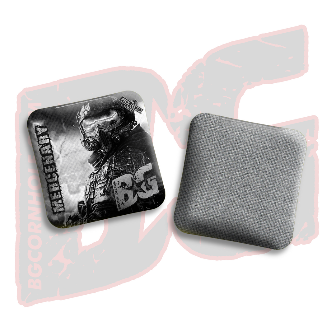 2026 BG Comp Mercenary - "Urban Warfare" - ACL Comp Stamped Cornhole Bags - SET OF 4 BAGS