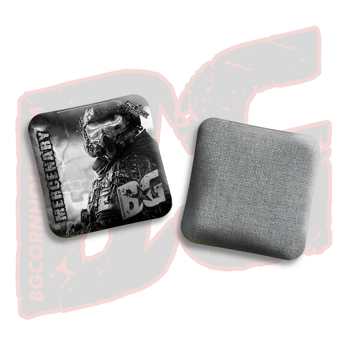 2026 BG Comp Mercenary - "Urban Warfare" - ACL Comp Stamped Cornhole Bags - SET OF 4 BAGS