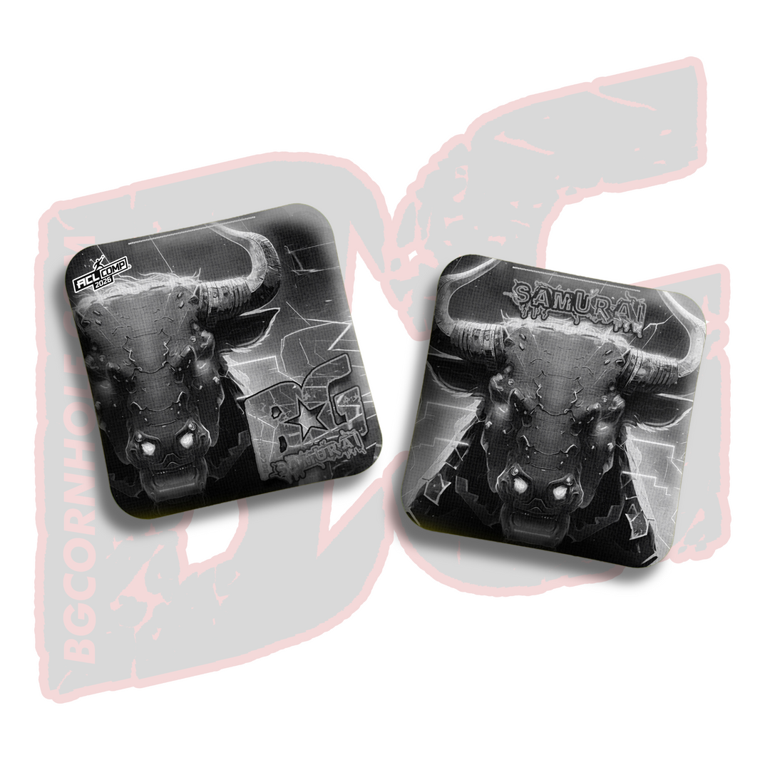 2026 BG Comp Samurai - "Charge" - ACL Comp Stamped Cornhole Bags - SET OF 4 BAGS