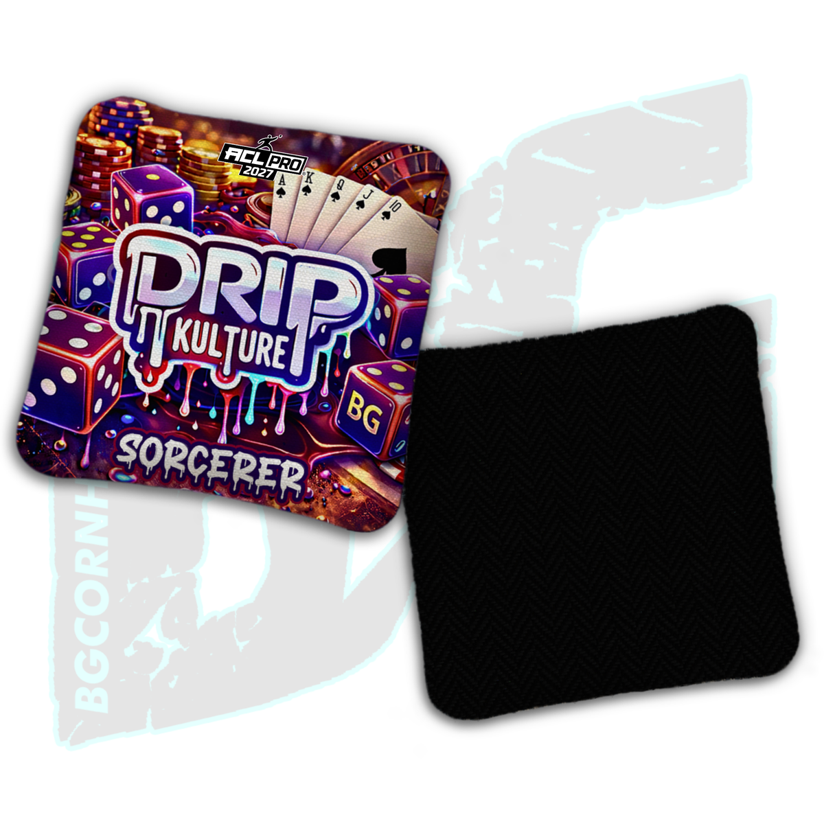 2027 Multiple Bag Models - DK x BG "Jackpot" - ACL Pro Stamped Cornhole Bags - Set of 4 Bags